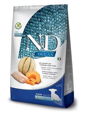 Farmina mini puppy 2,5 kg. Farmina Ocean  teraviljavaba kutsikatoit väikest kasvu kutsikatele tursaga