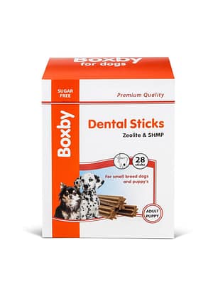 boxby-dental-sticks-maius-kutsikatele-320-g Dental Sticks närimiskondid väikest kasvu koertele või kutsikatele 9,5  cm. x 28 tk.