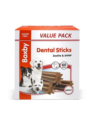 boxby-maius-koerale-dental-sticks Dental Sticks närimiskondid 9,5  cm. x 60 tk.