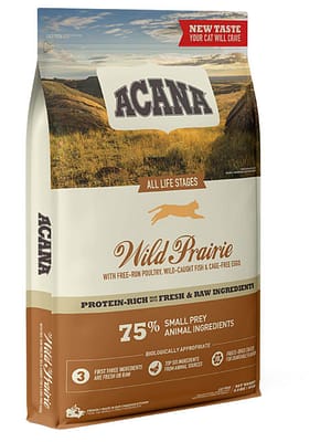 wild prairie cat 5,4 kg. 4,5 kg. Acana Wild Prairie teraviljavaba täissööt igas vanuses kassidele linnulihaga