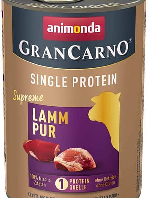 GranCarno - Single Protein Supreme 6 x 400 gr. Animonda teraviljavaba ühe proteiiniga konservtoit täiskasvanud koertele lambalihaga