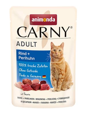 pärlkanaga 6 x 85 gr. Animonda teraviljavaba konservtoit täiskasvanud kassidele veise-ja pärlkanalihaga