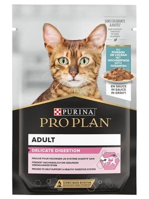 proplan_nutrisavour_delicate_fish 6 x 85 gr. Pro Plan einekotikesed kassidele ookeanikalaga