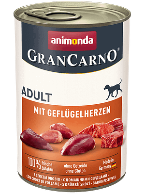 animonda südametega 6 x 400 gr. Animonda teraviljavaba konservtoit täiskasvanud koertele kodulinnu südamete-ja sealihaga