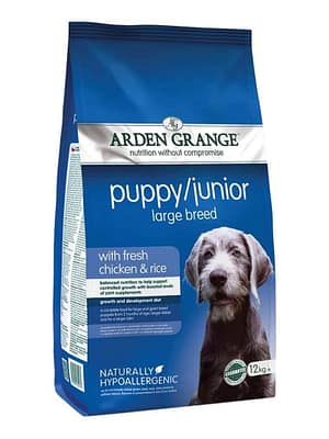 arden-grange-puppy-junior-large-breed-chicken 12 kg. Arden Grange suurt kasvu kutsikatele täissööt kanaliha ja riisiga