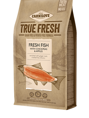 10554_60e5698dc4eb40.92942737_fish_4_kg_3D.png 4 kg. Carnilove teravilja-ja kartulivaba täissööt True Fresh Fish täiskasvanud koertele