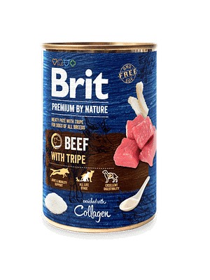 10568_60e59f8a7e9267.13761568_400g_BEEF.png 400 gr. Brit Premium by Nature teraviljavaba konservsööt koertele veiseliha ja rupskitega
