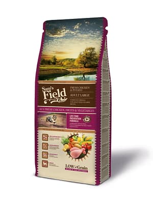 11_602a9ea6c40901.56180925_SFD_adult20large2013kg.jpg 13 kg. Sam's Field täissööt suurt-ja ülisuurt kasvu täiskasvanud koertele kanaliha ja kartuliga