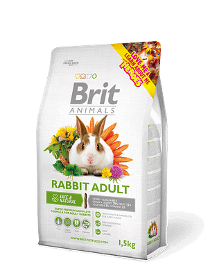 2194_602ba58255ffb1.02886664_12C5kg_Rabbit_Adult.png 1,5 kg. Brit Animals Rabbit täistoit täiskasvanud küülikutele