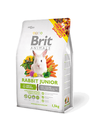 2948_602b67e6260245.32708075_12C5kg_Rabbit_Junior.png 1,5 kg. Brit Animals Rabbit Junior täissööt noortele küülikutele