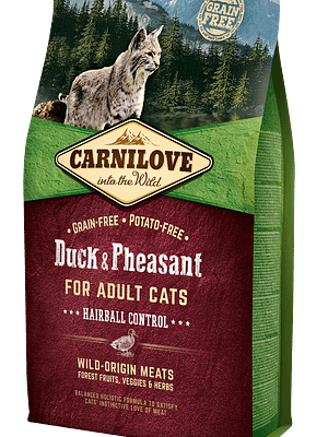 3710_602b6ec7ade0b3.40262091_CL_cat_duck_turkey_3D.png 2 kg. CarniLove teravilja-ja kartulivaba täissööt täiskasvanud kassidele pardi-ja faasanilihaga