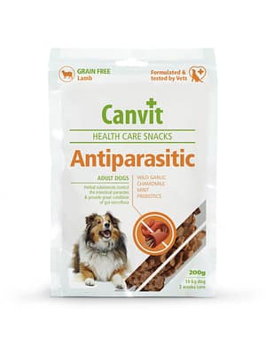 3872_602faa61556582.21385836_antiparasitic01.jpg Canvit teraviljavaba seedimist toetav maius koertele lambalihaga 200 gr.