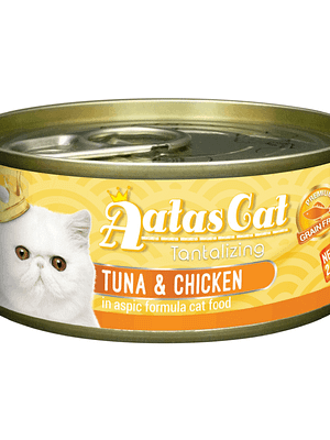 4609_602fa2b3e9fc45.01045025_Tuna-_-Chicken-01.png 6 x 80 gr. Aatas teraviljavaba konservtoit kassidele tuunikala ja kanalihaga
