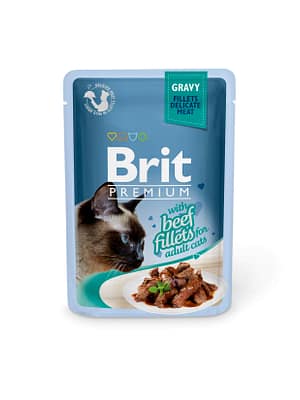 5937_6024c157d1fda6.57340906_BPC20Pouch_beef20fillets_gravy.jpg 6 x 85 gr. Brit Premium konservtoit kassidele veisefileega