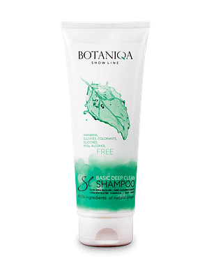 8776_6065c0f64000f5.53004371_deep_clea.png Botaniqa Show Line Basic sügavpuhastav šampoon koertele 250ml.
