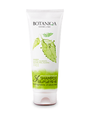 8779_6065bfded03d69.89111788_smooth_detailing_shampoo.png Botaniqa Show Line Smooth Detangling Botaniqa Show Line pusasid ennetav ja karva siluv šampoon keskmise ja pika karvaga koertele 250 ml.