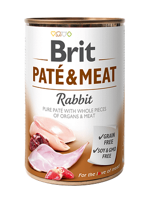 8914_60f7dd9a9937b2.49346552_BRIT_P26M_Rabbit_3D.png 400 gr. Brit Care teraviljavaba konservsööt koertele jänese-ja kanalihast