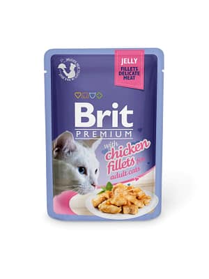 BPC-Pouch_chicken-fillets_jelly.jpg 6 x 85 gr. Brit Premium konservtoit kassidele kanafilee tarrendis