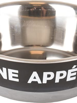 11180_61d6cae70a4da8.75321876_bone_appetit.jpeg Flamingo metallkauss "Bone Appetit" koerale ø 17 cm. - 900 ml.