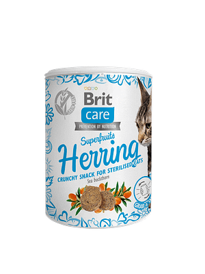 11509_620b4fe34cb963.59539915_Herring.png Brit Care teraviljavaba maius heeringaga steriliseeritud/kastreeritud kassidele 100 gr.