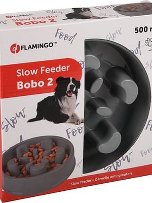 7577_61e6c3cf84dad9.96461244_slow_feeder1.jpg Flamingo sööginõu Bobo 2 aeglaseks söömiseks  ø 16,5 cm. maht 500 ml.
