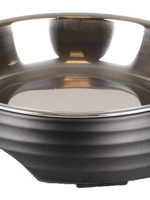 7891_61d6a41e7a4f40.88416069_kauss.jpeg Flamingo mustast melamiinist ümbrisega kauss ø 13 cm. - 160 ml.