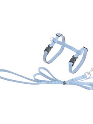 helesinine Flamingo helesinised traksid kassile koos jalutusrihmaga