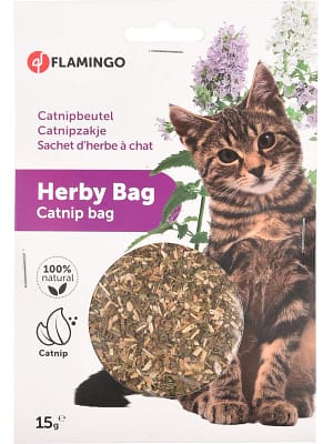 7765_621c72651eab50.64658247_catnip.jpeg Flamingo Catnip naistenõges kotis kassidele 15 gr.
