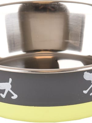 7863_61fbbef5db9cc0.26197876_kauss.jpeg Flamingo metallist kauss koerale ø 21cm - maht 1,6 L.