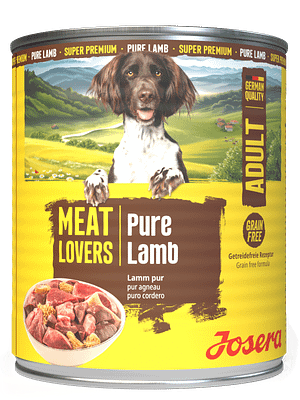 4032254797913_Dog_Josera_Meatlovers_Pure_Lamb_800g_frontal 6 x 400 gr. Josera Pure teraviljavaba konservsööt täiskasvanud koertele ainult lambalihast