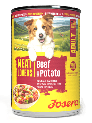 4032254798118_Dog_Josera_Meatlovers_Menu_BeefPotato_400g_frontal 6 x 800 gr. Josera Menu teraviljavaba konservsööt täiskasvanud koertele veiseliha & kartuliga