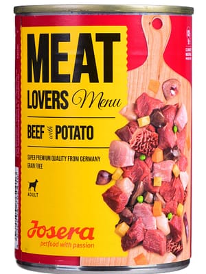 josera beef 6 x 400 gr. Josera teraviljavaba konservsööt täiskasvanud koertele veiseliha ja kartuliga