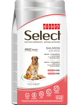 10878_614b17f3c7c2d5.49945075_FicticisWEB-Select-S.-Salmon-Rice12kg.png 12 kg. Select Adult Sensitive gluteenivaba täissööt lõhe ja riisiga täiskasvanud koertele