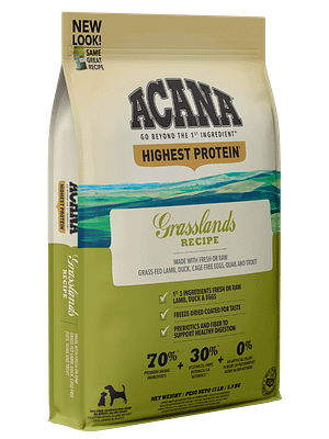 Acana Grasslands 2 kg. Acana Grasslands teraviljavaba täissööt igas vanuses koertele lamba-ja pardilihaga