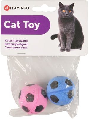 5400274300526.jpg Flamingo mänguasi kassile Jalgpall 2 tk.