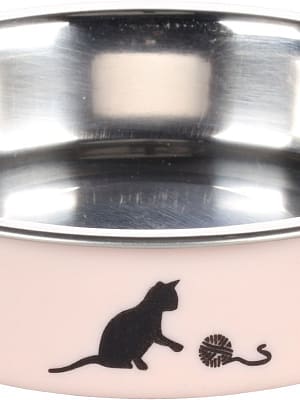 5415245104300.jpg Flamingo libisemisvastase põhjaga kauss kassile ø 11cm. maht 160 ml.