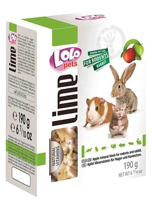 5904479710680.jpg LoLo Pets mineraalkivi närilistele õunaga 190 gr.