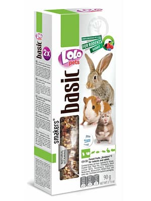 5904479711106.jpg LoLo Pets Smakers maiusepulgad närilistele ja jänestele metsmarjadega 2 tk. 90 gr.