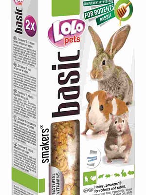 5904479711151.jpg LoLo Pets Smakers maiusepulgad närilistele ja jänestele meega 2 tk. 90 gr.