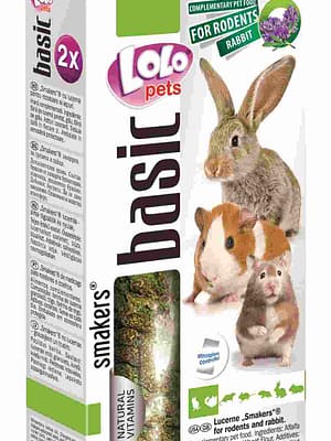 5904479711366.jpg LoLo Pets Smakers maiusepulgad närilistele ja jänestele lutserniga 2 tk.  110 r.g