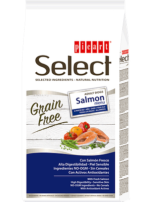 8436011152070.jpg 2 kg. Select teraviljavaba täissööt täiskasvanud koertele lõhega