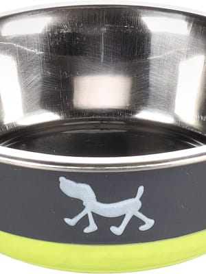 5400585099034.jpg Flamingo libisemisvastase põhjaga toidukauss hall/roheline ø 14cm - maht 0,4 L.