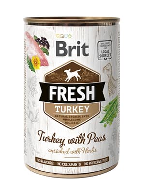 8595602533879.jpg 400 gr. Brit Fresh gluteenivaba konservsööt täiskasvanud koertele kalkunilihast
