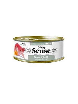 Dibaq Sense kassikonserv tuunikala ja küülik 70 gr. Dibaq Sense teraviljavaba konservsööt kassidele tuunikala ja küülikulihaga