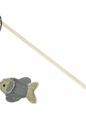 5904479160140.jpg Barry King puidust õng kassile halli kalaga 10 x 6,5 cm.