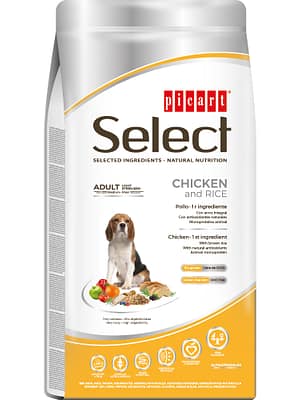 8436011150472.jpg 3 kg. Select täissööt steriliseeritud/kastreeritud või ülekaalulistele koertele kanaliha ja riisiga