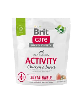 1 kg. Brit Care Sustainable gluteenivaba täissööt väikest kasvu täiskasvanud koertele kanaliha ja putukatega