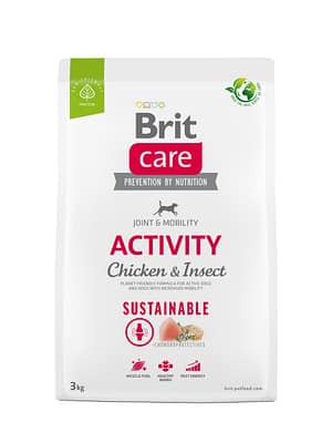 8595602558667.jpg 3 kg. Brit Care Sustainable täissööt väikest kasvu täiskasvanud koertele putukavalgu ja kanalihaga