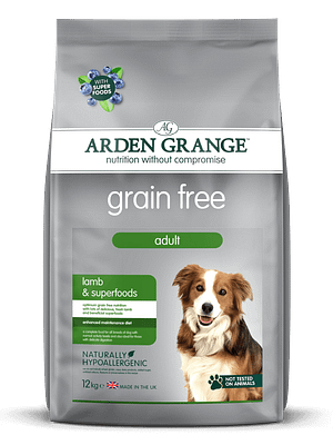 Arden Grange Grain free lamb and superfoods for adult dogs 12 kg. Arden Grange teraviljavaba täissööt lambalihaga täiskasvanud koertele