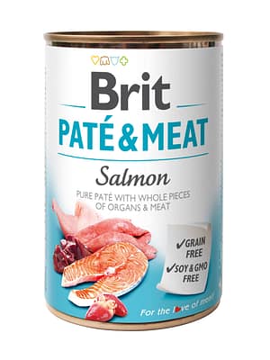 8595602557462.jpg 400 gr. Brit Care teraviljavaba pasteet koertele lõhe ja kanalihaga